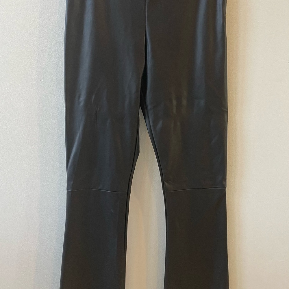 Faux leather pants